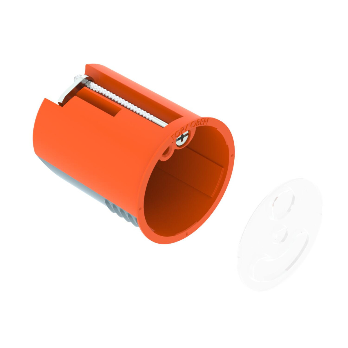 OBO WIN-Serie Holle Wand aansluitdoos luchtdicht met deksel Ø38, H45 polypropyleen /