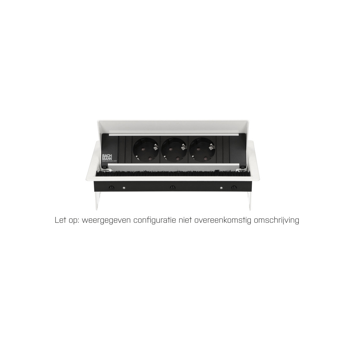 OCS Inbouw stopcontacten Coni - 4X 230V ra - 0,2M GST O.G. - wit