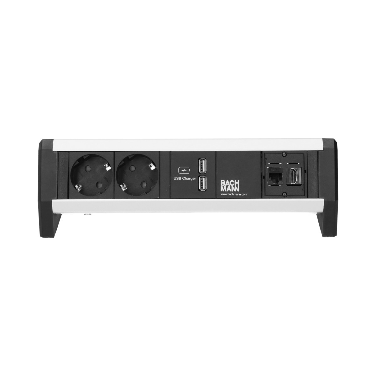 OCS Opbouw stopcontacten Desk 1 - 2X 230V ra + 2X usb CHRGR + 1X cat6u + 1X hdmi - GST O.G. in/