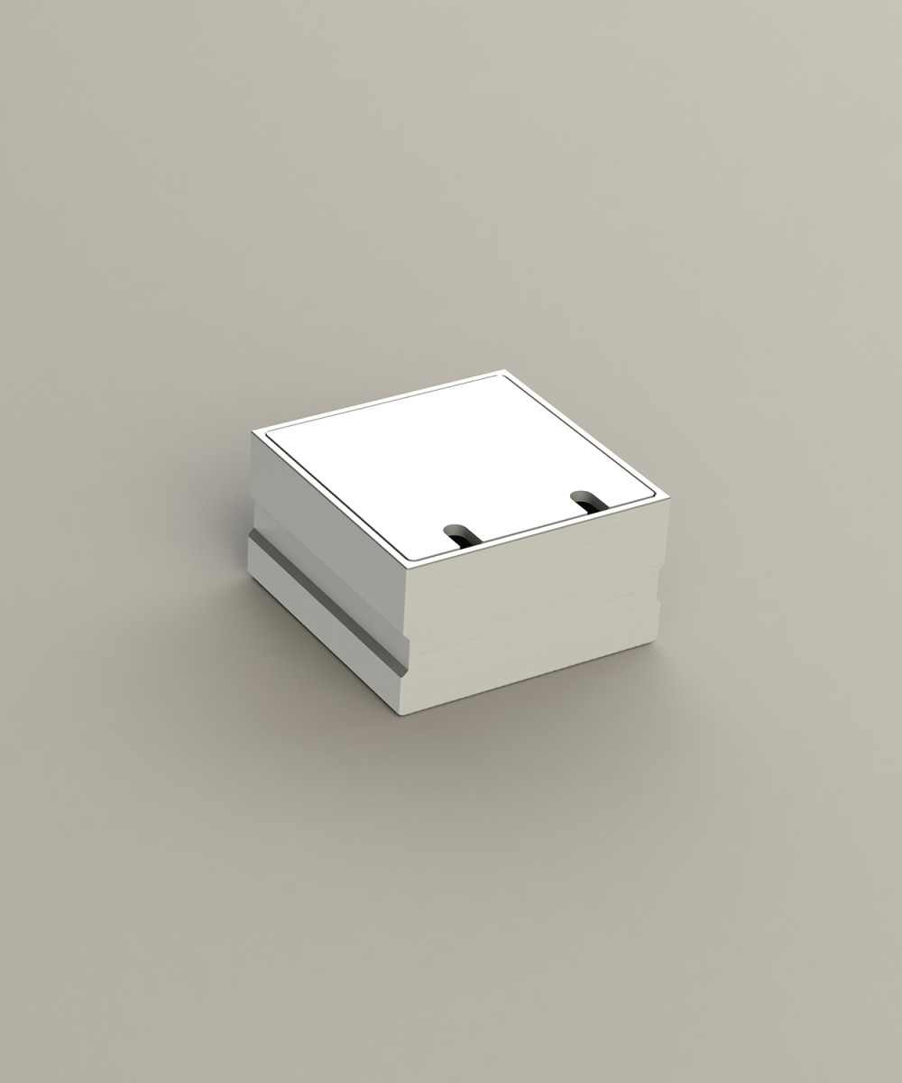 OCS Vloerdozen 8802 - 1X 230V ra + 1X cat6a STP - deksel TBV natuursteen/parket