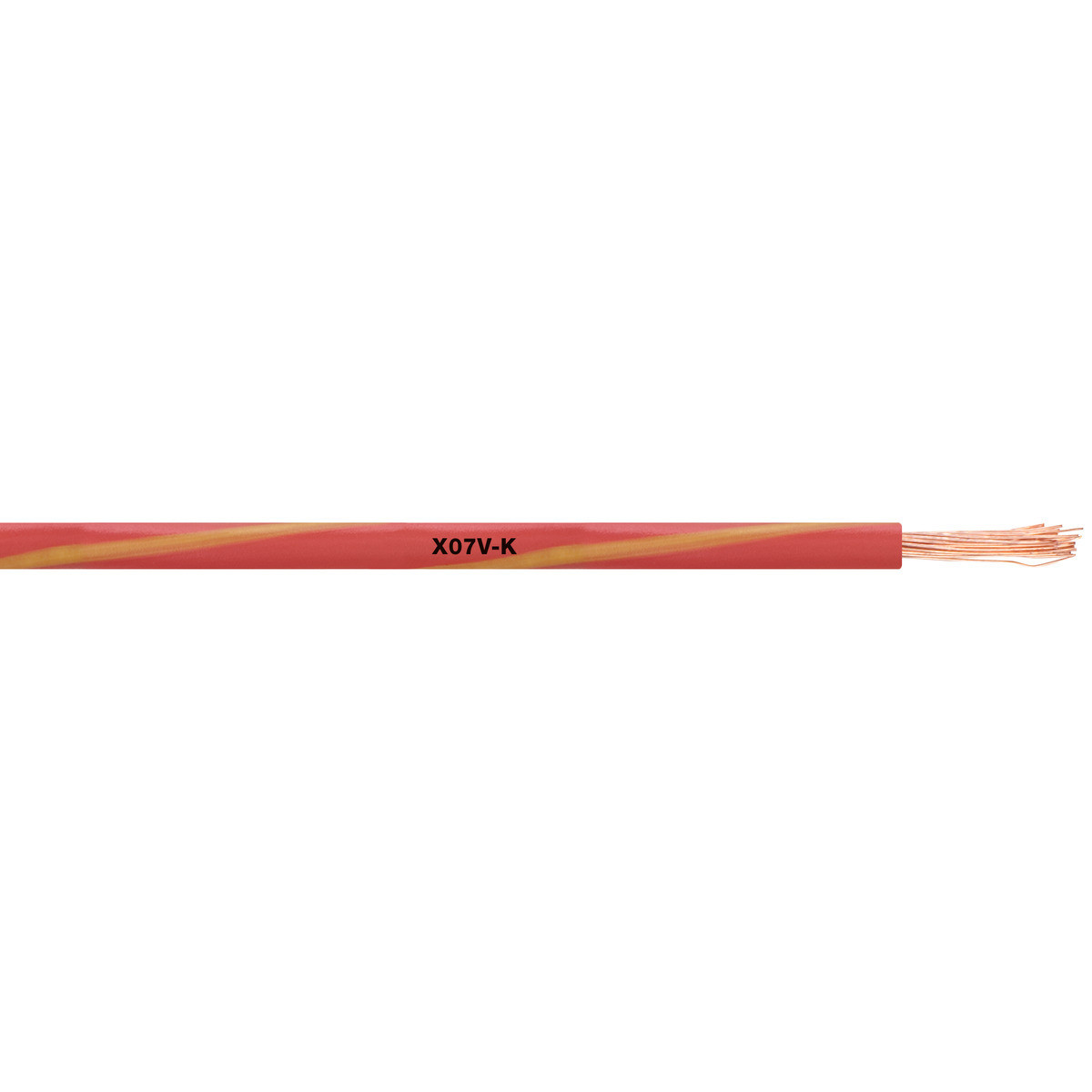 ÖLFLEX X07V-K met tweekleurige spiraalisol X07V-K 2chelix 1x1,5 BKWH