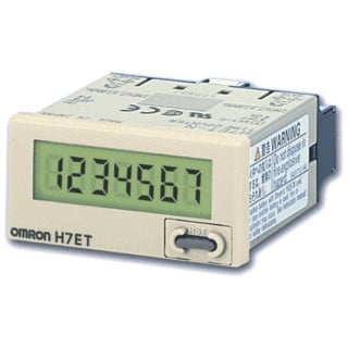 Omron 48x24 MM LCD-7 cijfers incl.batterij NPN/PNP in 999999,9H/3999D23