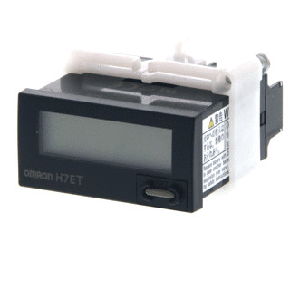 Omron 48x24 MM LCD-7 cijfers zwart incl.batterij NPN/contact in 999H59