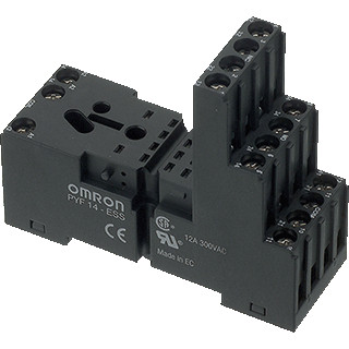 Omron Aansluitvoet type PYF 14 pins kooiklem 12 A 250V T.B.V. type(n):