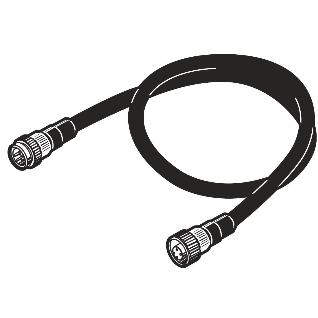 Omron Accessoires decentrale I/O 7/8 voedingskabel lengte 2 M met connector aan ÉÉN zijde en aan andere