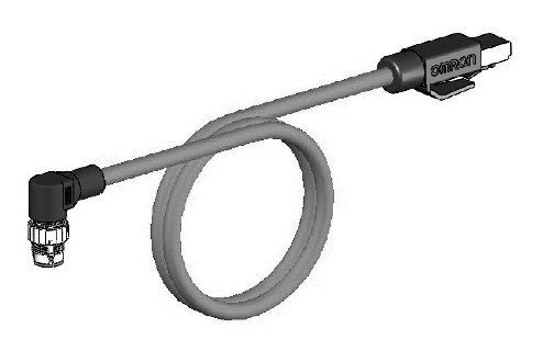Omron Accessoires programmeerbarebesturin 3 M ethernet SF/utp cat.5e patch kabel met haakse M12 en RJ45 connecto
