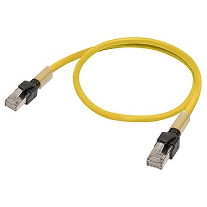 Omron Accessoires programmeerbarebesturin Ethernet-Patchkabel, S/FTP, cat.6a, pur (geel flexibel), 0,3 M