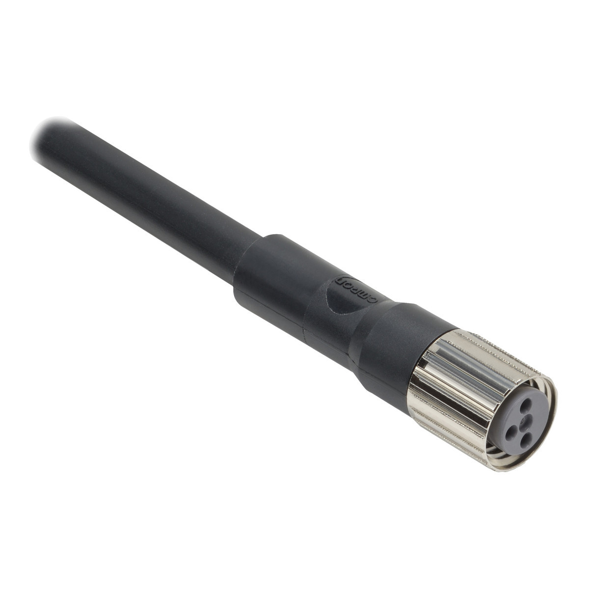 Omron Accessoiresbenaderingsschakelaars M8 Basis connector, 4-pin, recht, PVC, schroefverbinding, 2 M kabel