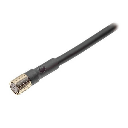 Omron Accessoiresbenaderingsschakelaars M8 Connector, 4-pin, recht, PVC, schroefverbinding, 15 M kabel