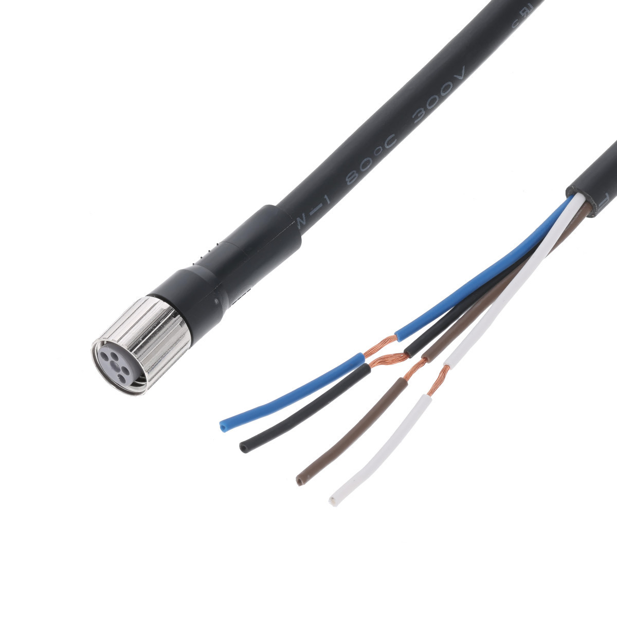 Omron Accessoiresbenaderingsschakelaars M8 Connector, 4-pin, recht, PVC, schroefverbinding, 2 M kabel