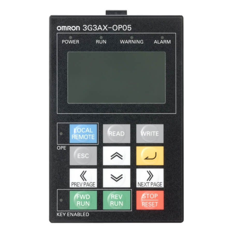 Omron Accessoiresfrequentieregelaars 3G3MX2/3G3RX los bedieningspaneel voor MX2 en RX (5 lijns LCD) en voor