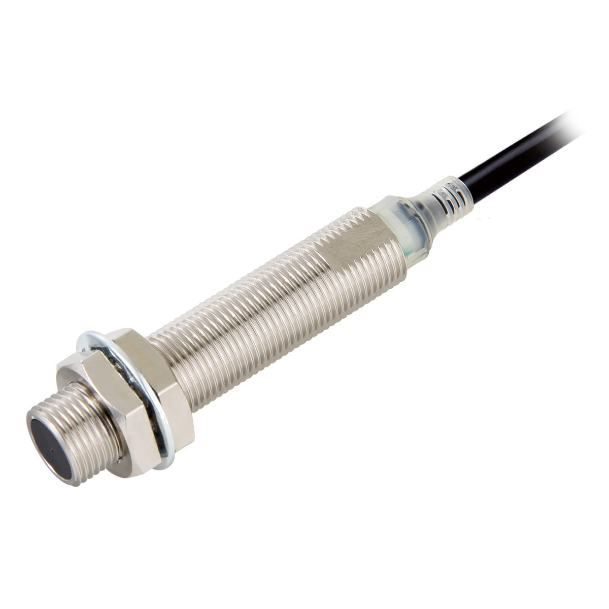 Omron Benaderingsschakelaars E2E Proximity Sensor, inductive, nickel-brass, long body, M12, shielded, 3