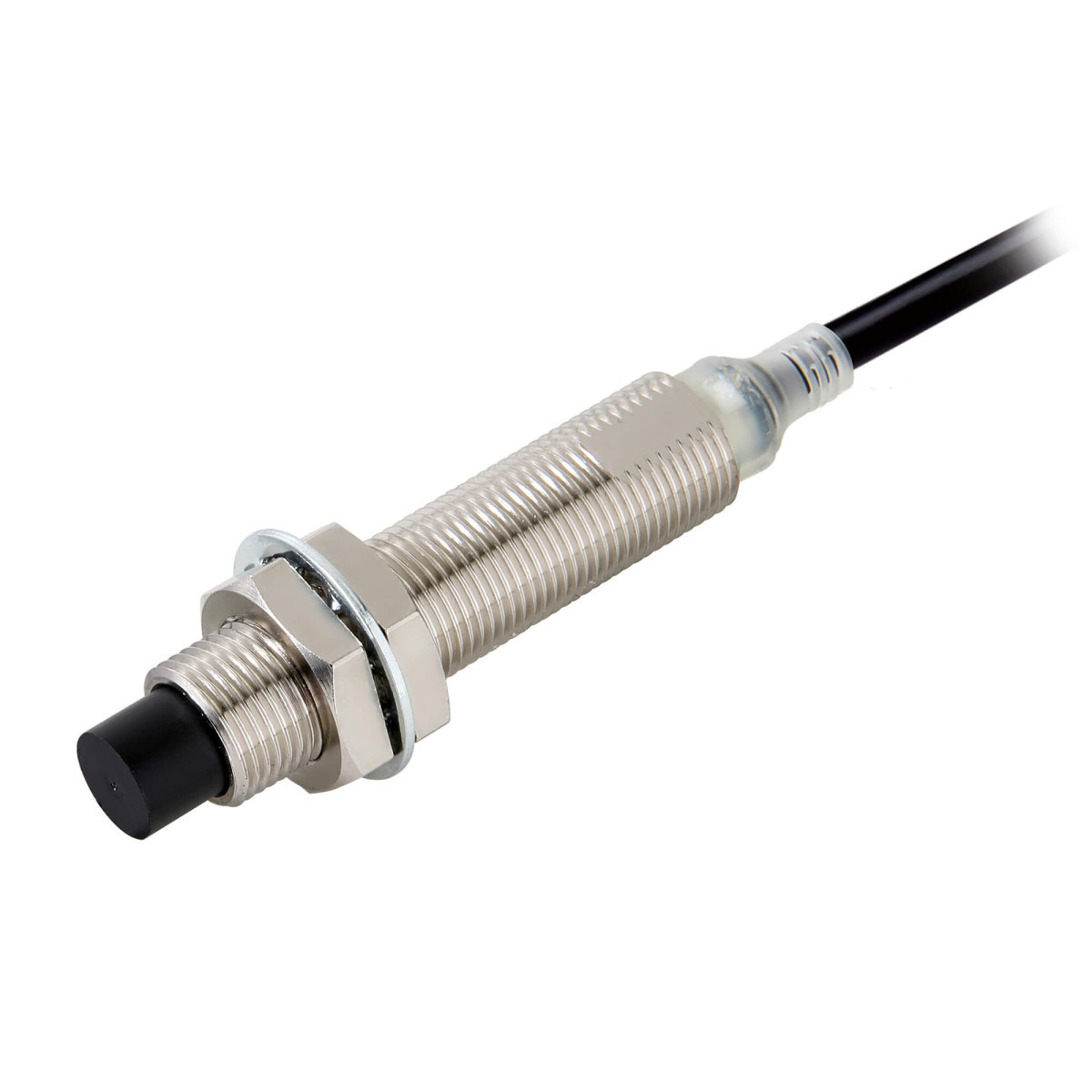 Omron Benaderingsschakelaars E2E Proximity Sensor, inductive, nickel-brass, long body, M12, unshielded,