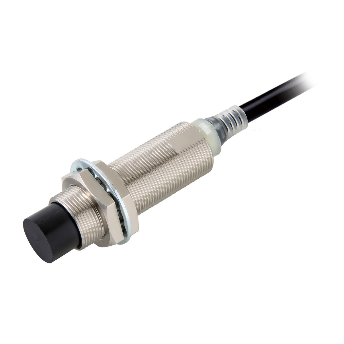 Omron Benaderingsschakelaars E2E Proximity Sensor, inductive, nickel-brass, long body, M18, unshielded,