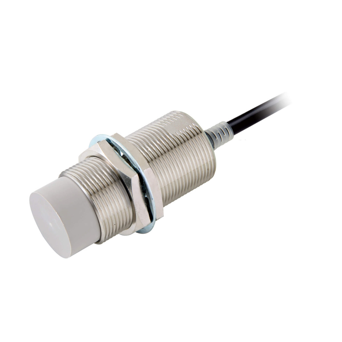 Omron Benaderingsschakelaars E2E Proximity Sensor, inductive, nickel-brass, long body, M30, unshielded,