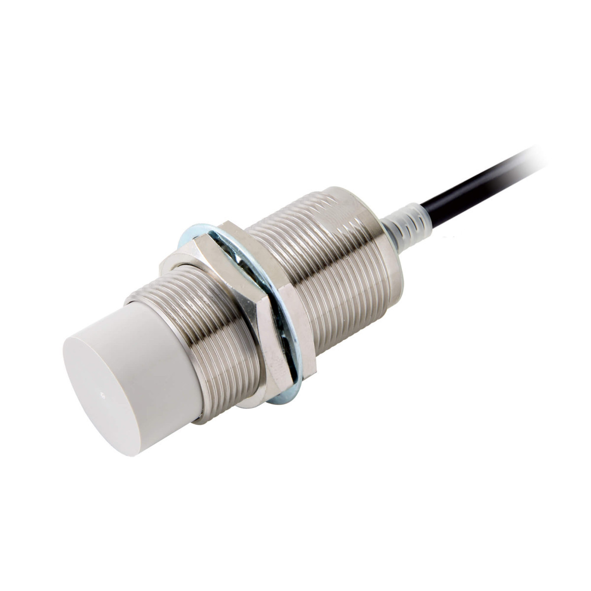Omron Benaderingsschakelaars E2E Proximity Sensor, inductive, nickel-brass, long body, M30, unshielded,