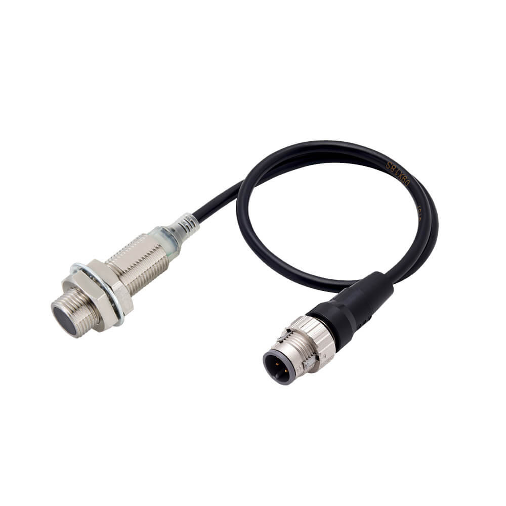 Omron Benaderingsschakelaars E2E Proximity Sensor, inductive, nickel-brass, short body, M12, shielded,