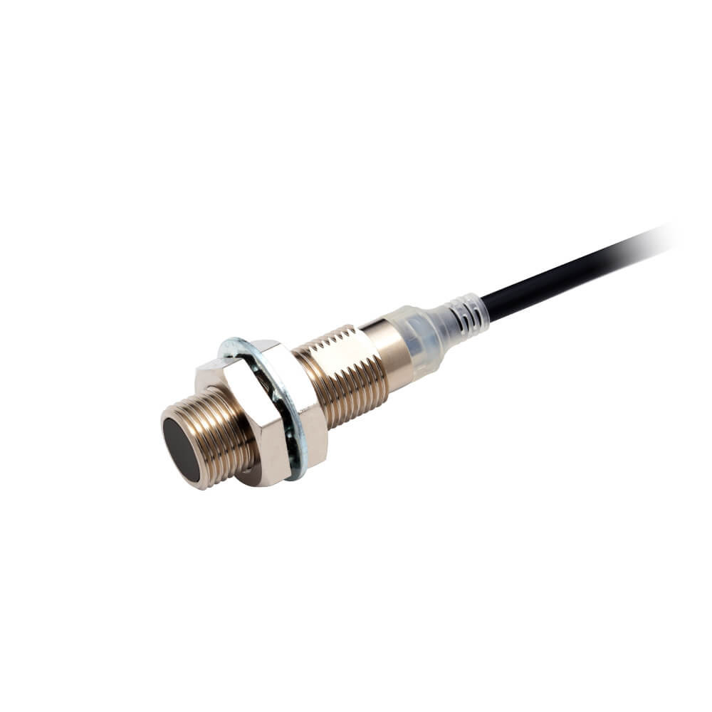 Omron Benaderingsschakelaars E2E Proximity Sensor, inductive, nickel-brass, short body, M12, shielded,