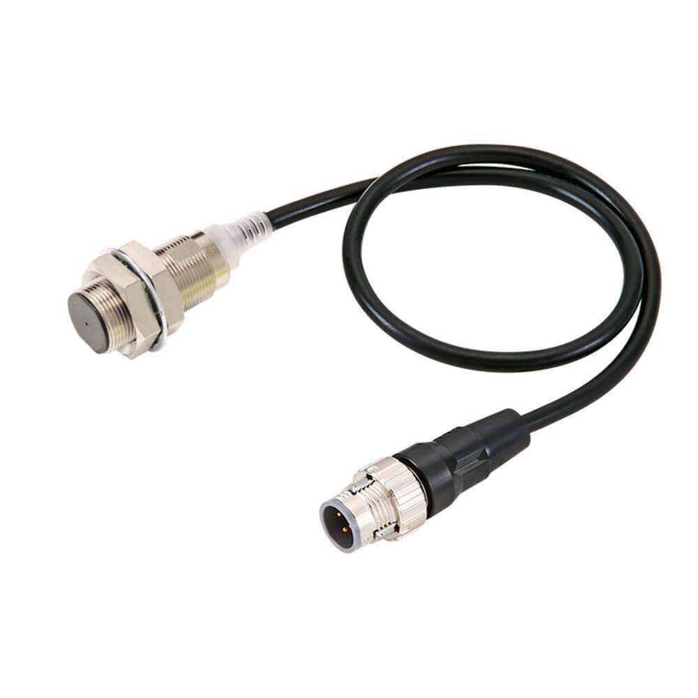 Omron Benaderingsschakelaars E2E Proximity Sensor, inductive, nickel-brass, short body, M18, shielded,
