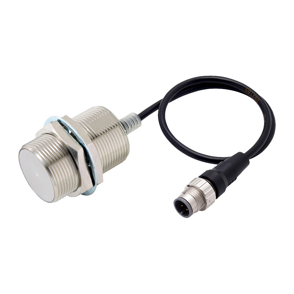 Omron Benaderingsschakelaars E2E Proximity Sensor, inductive, nickel-brass, short body, M30, shielded,