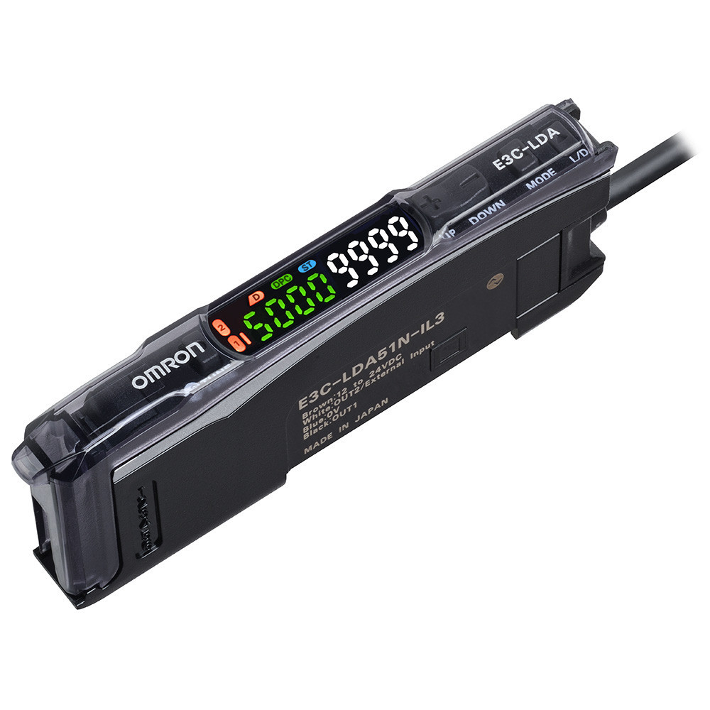 Omron Fotocellen E3C-LDA Photoelectric Sensor, laser amplifier, io-link, 2 outputs, 1 inputs, D