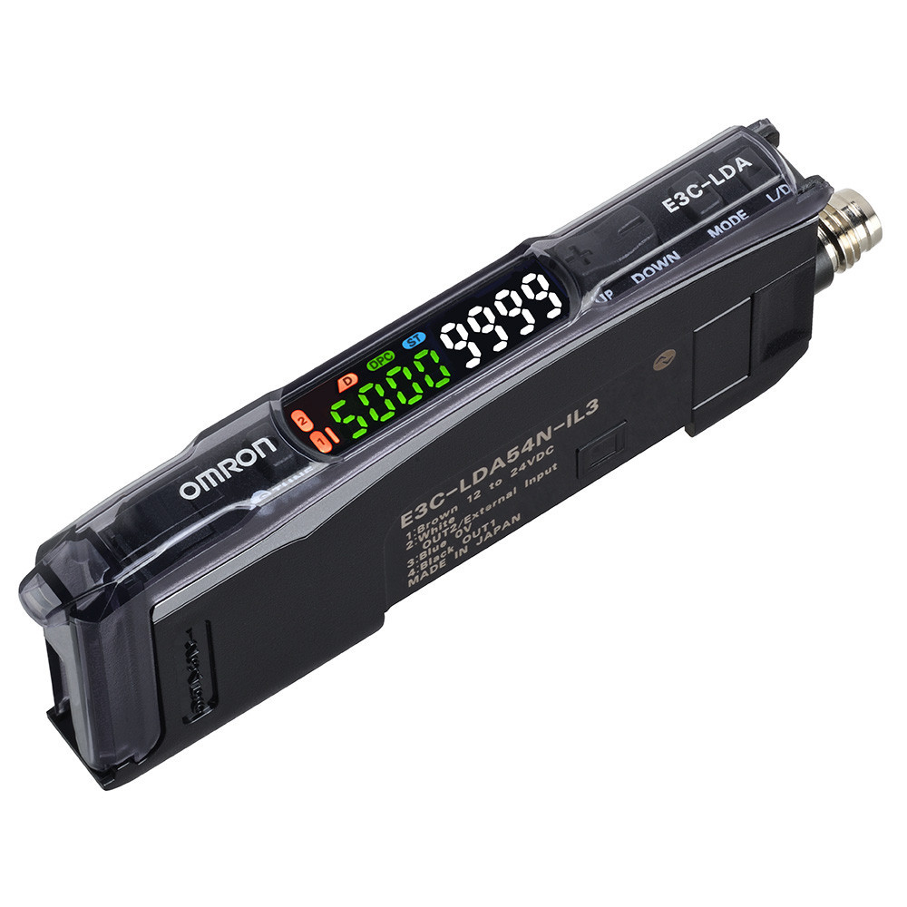 Omron Fotocellen E3C-LDA Photoelectric Sensor, laser amplifier, io-link, 2 outputs, 1 inputs, D