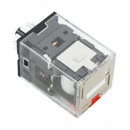 Omron Industriele relais MK-I/-S Relay, plug-in, 11-pin, 3PDT, 10 A, mech & led indicator, test button