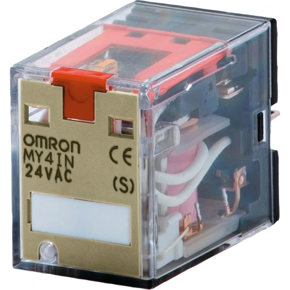 Omron Industriele relais MY-S Relay, plug-in, 4PDT (bifurcated), 3 A, mech. + led indicator, 48 VDC