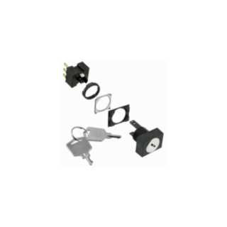 Omron Industriele schakelaars A16 Keuzeschakelaar, rechthoekig, met sleutel, 2 inkepingen, onderhouden,