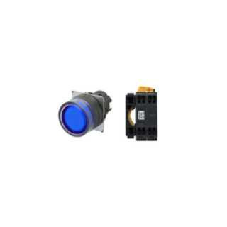Omron Industriele schakelaars A22 Drukknop A22nl Ø22, compleet, ip66, plastic rand, vlak - beschemd, ter