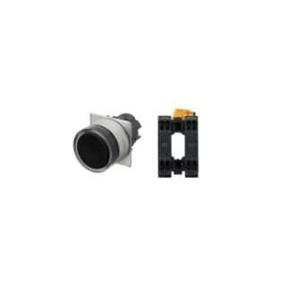 Omron Industriele schakelaars A22 Drukknop A22nn Ø22, compleet, ip66, geborsteld metaal, vlak - beschemd