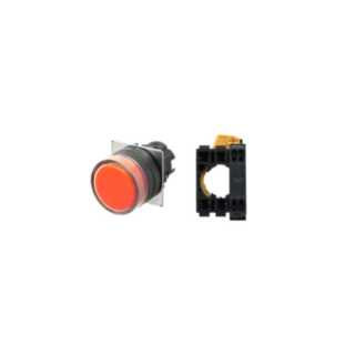 Omron Industriele schakelaars A22 Drukknop A22nn Ø22, compleet, ip66, plastic rand, vlak - beschemd, ter