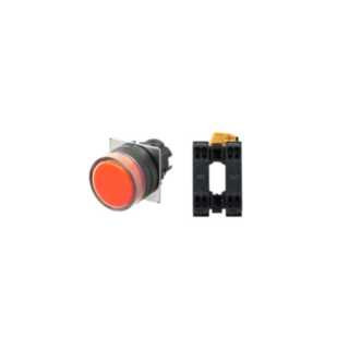 Omron Industriele schakelaars A22 Drukknop A22nn Ø22, compleet, ip66, plastic rand, vlak - beschemd, ter