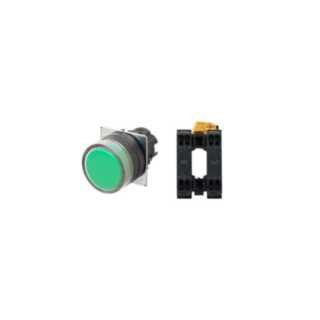 Omron Industriele schakelaars A22 Drukknop A22nn Ø22, compleet, ip66, plastic rand, vlak - beschemd, ter