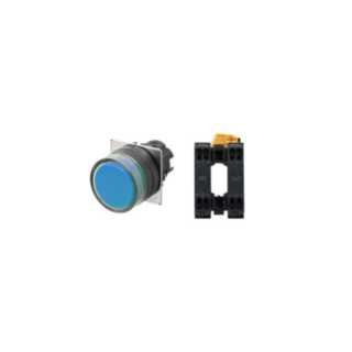 Omron Industriele schakelaars A22 Drukknop A22nn Ø22, compleet, ip66, plastic rand, vlak - beschemd, ter