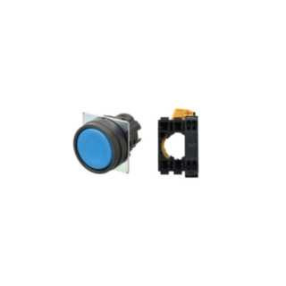 Omron Industriele schakelaars A22 Drukknop A22nn Ø22, compleet, ip66, plastic rand, vlak - laag, terugve