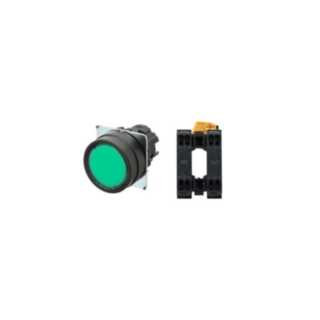 Omron Industriele schakelaars A22 Drukknop A22nn Ø22, compleet, ip66, plastic rand, vlak - laag, terugve