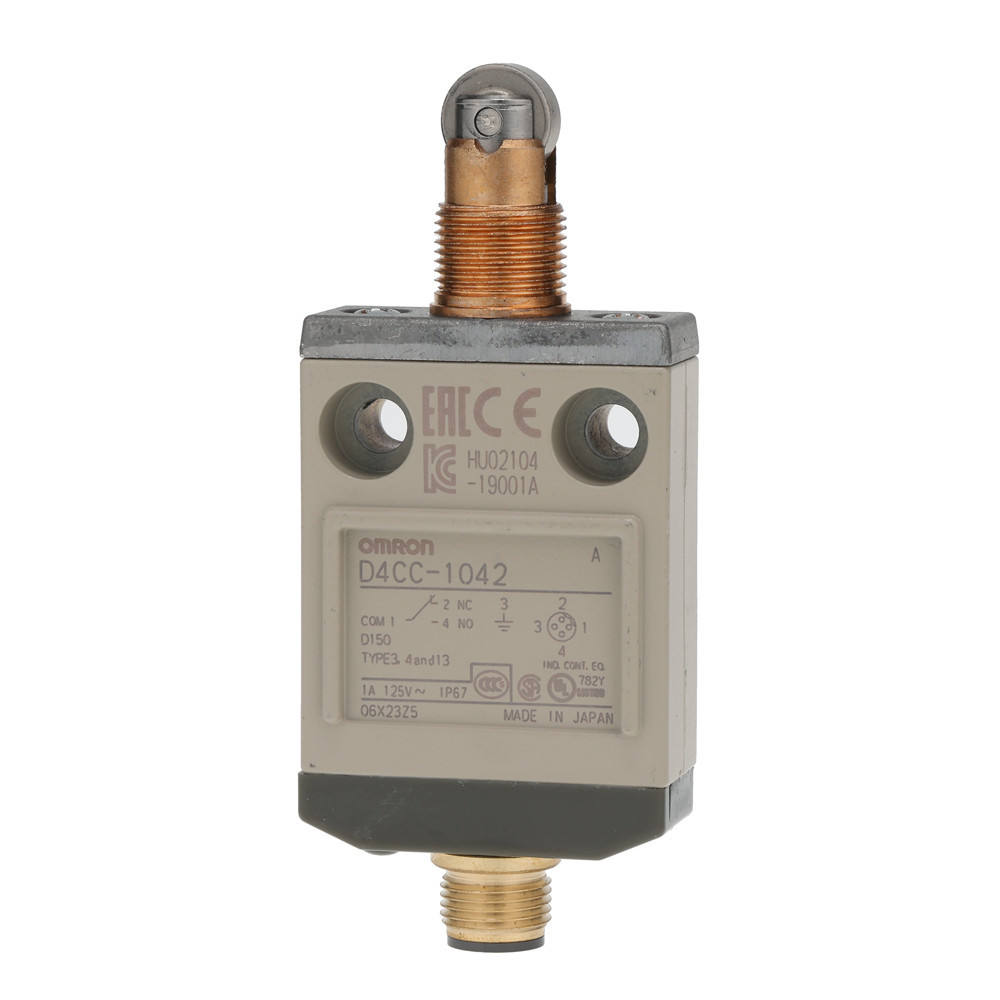 Omron Industriele schakelaars D4C Compact Limit switch, connector type, 1 A 30 VDC, led, panel mount rol