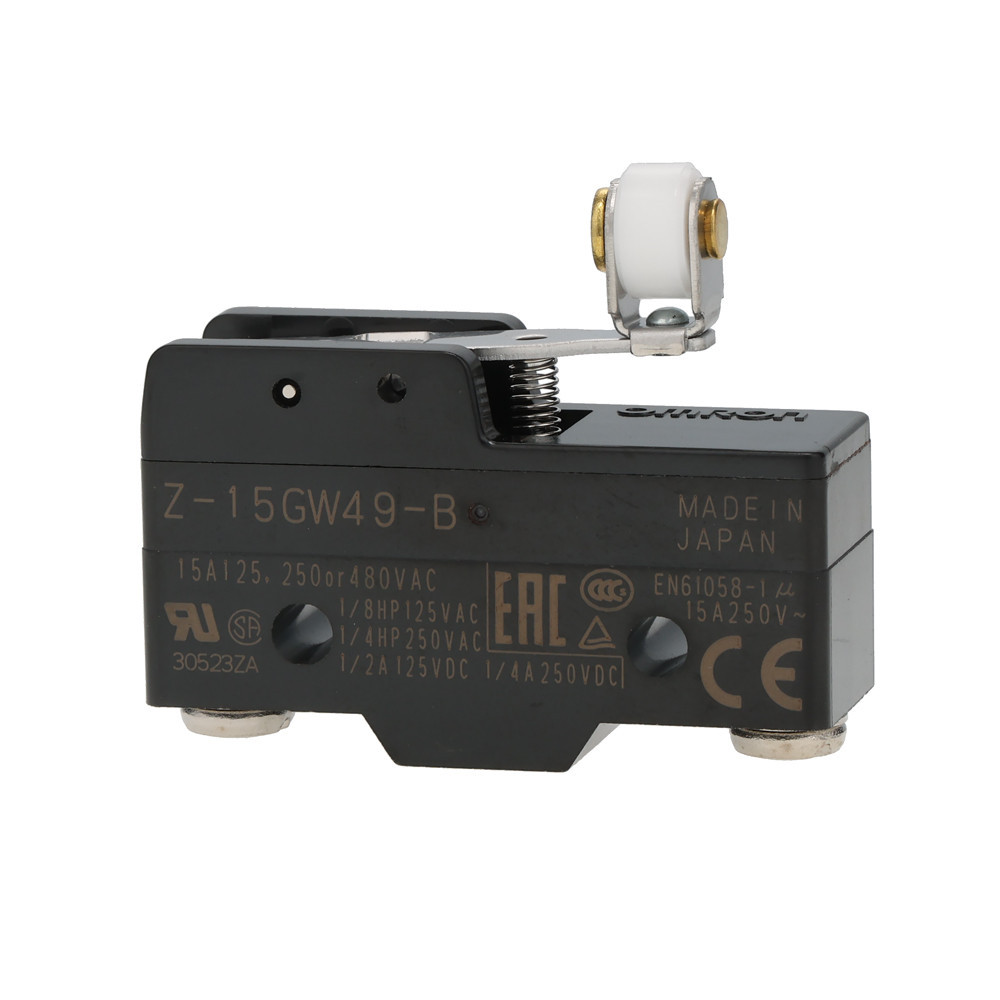 Omron Industriele schakelaars Z15 Basisschakelaar, korte scharnierkruishendel met rol, SPDT, 15 A