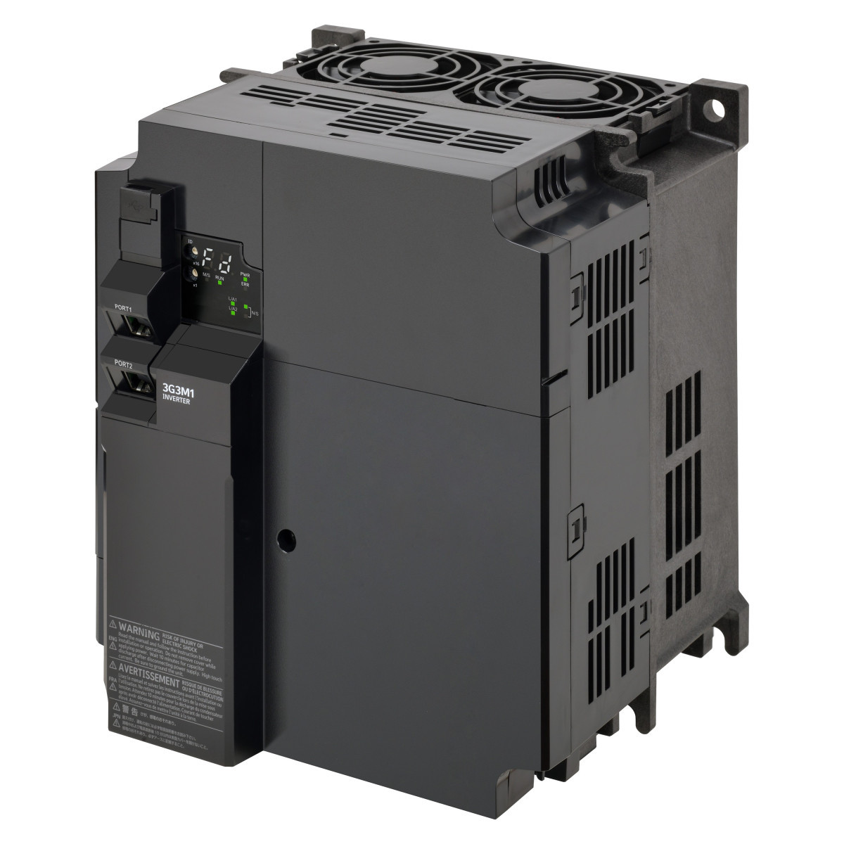 Omron Inverter M1 M1 Ac-aandrijving, 11/15 KW (HD/ND), 47/56 A (HD/ND), 200 vac, 3~ invo