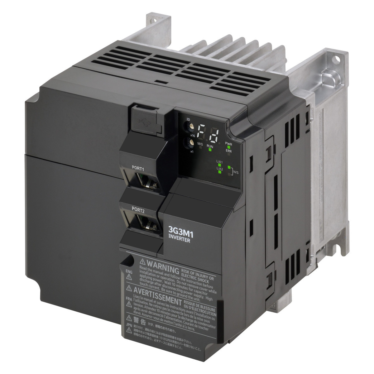Omron Inverter M1 M1 Ac-aandrijving, 3,0/4,0 KW (HD/ND), 7,2/8,8 A (HD/ND), 400 vac, 3~
