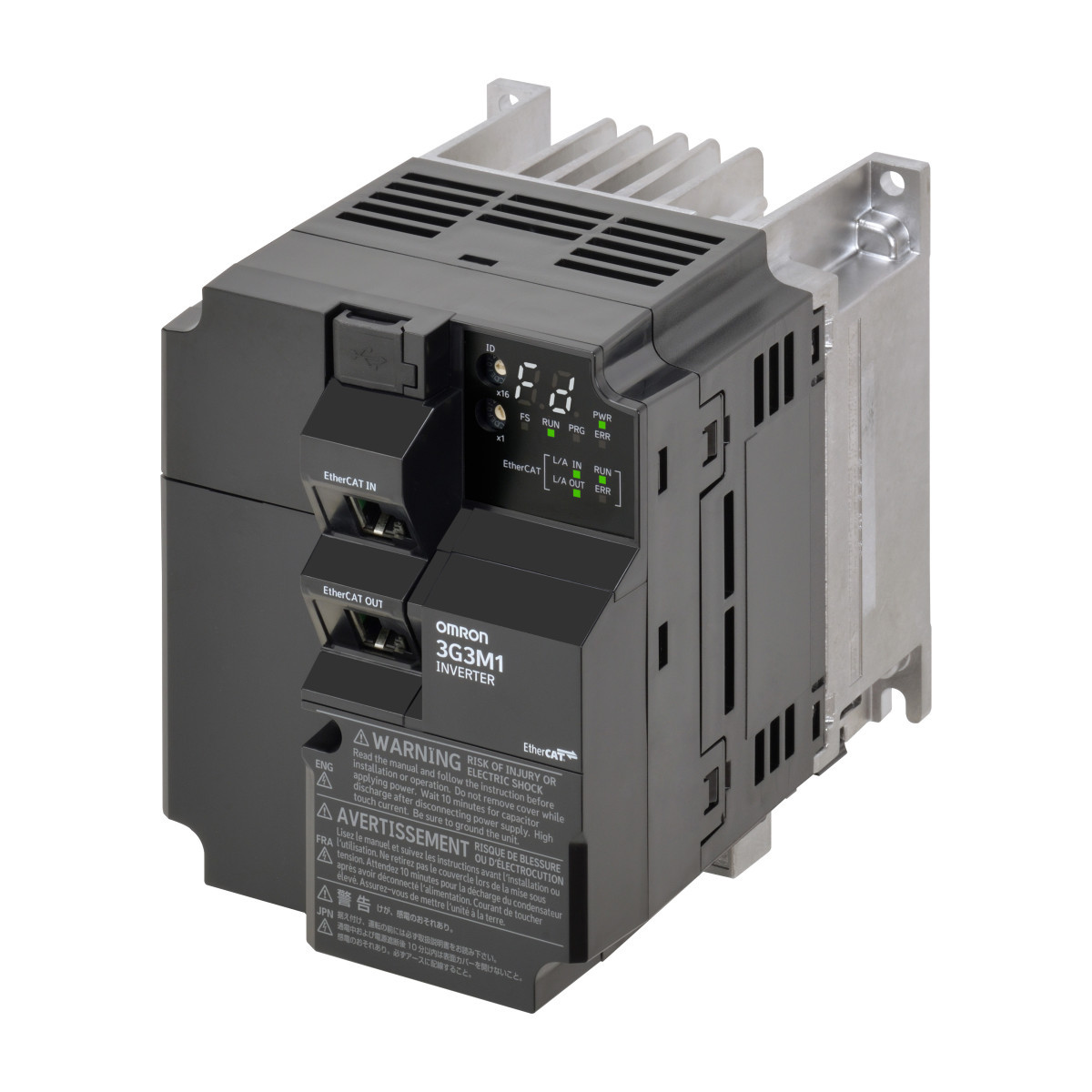 Omron Inverter M1 M1 Frequentieregelaar, 1,5/2,2 KW (HD/ND), 4,8/5,5 A (HD/ND), 400 vac,