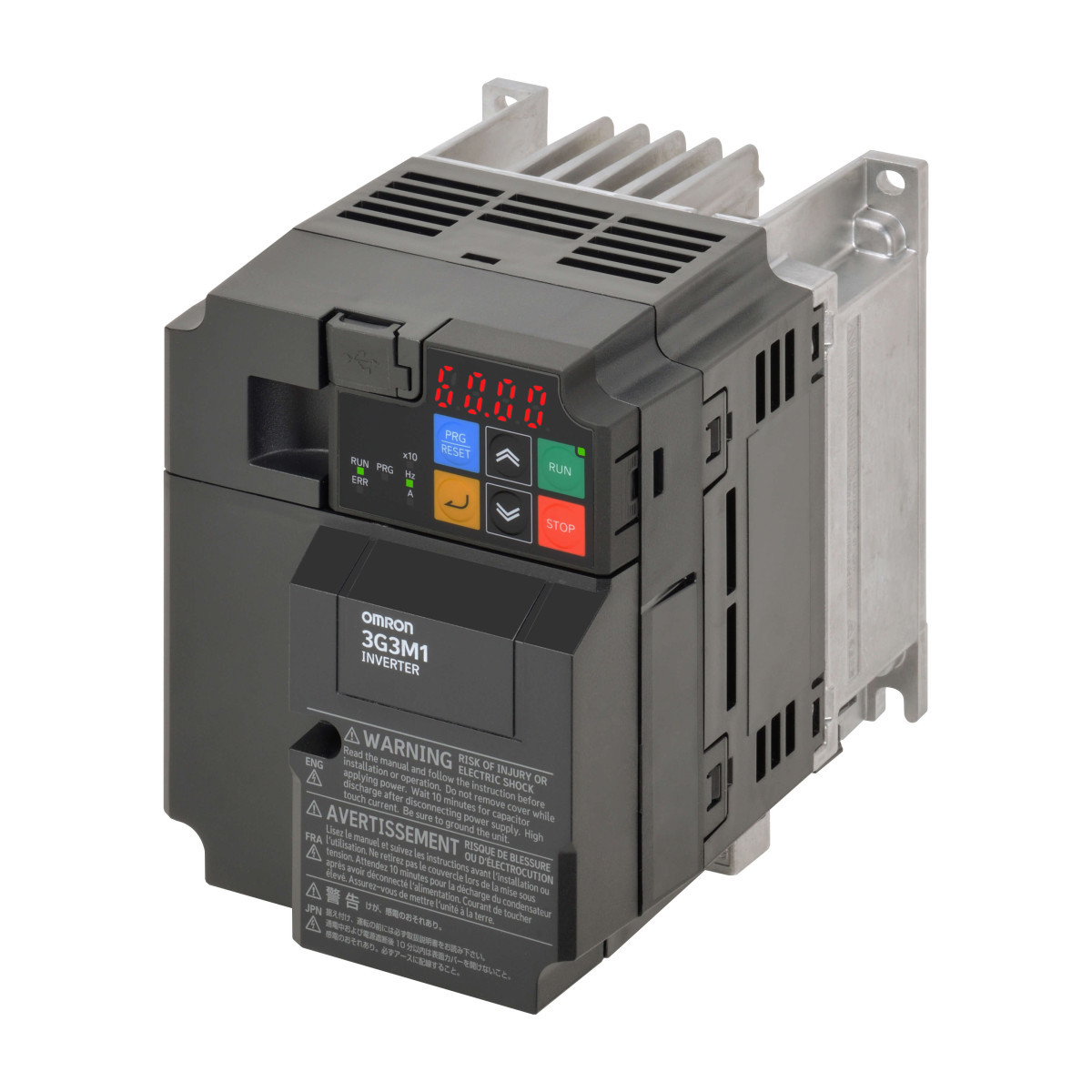 Omron Inverter M1 M1 Frequentieregelaar, 1,5/2,2 KW (HD/ND), 8,0/9,6 A (HD/ND), 200 vac,