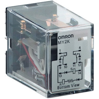 Omron Industrial relays schakelrelais nom.stuurstroomsp.19,2-26,4V DC 2 wiss.cont.