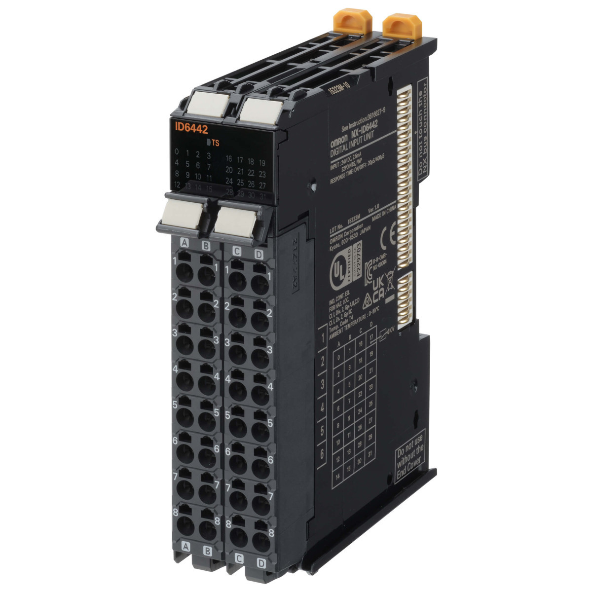 Omron Machinecontroller NX-serie 32 Digitale ingangen, standaardsnelheid, PNP 24 VDC, schroefloze push-