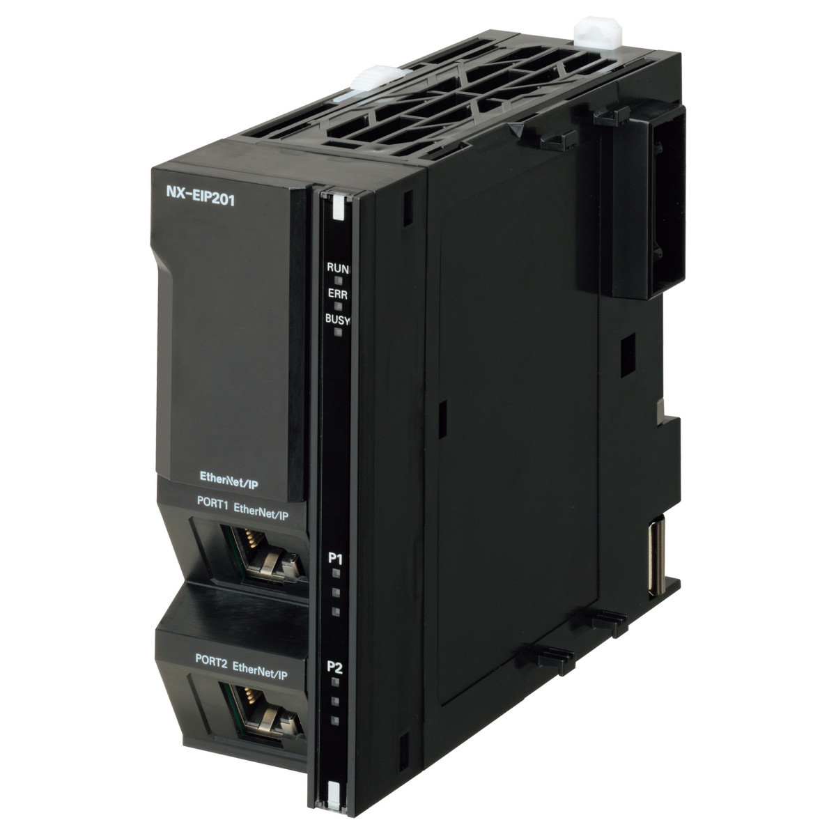 Omron Machinecontroller NX-serie Uitbreiding Ethernet/ip-eenheid, wordt aangesloten op de linkerkant va