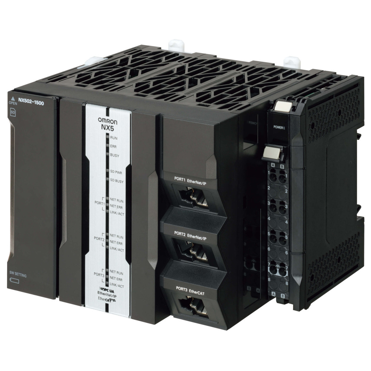 Omron Machinecontroller NX1 Sysmac NX5 cpu met SQL database connectivity, 80 MB programma- en 260