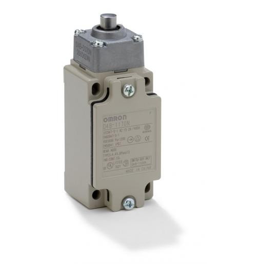 Omron Metaal plunjer recht en 50041 snap-action 1xwissel 10 A metris