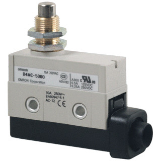 Omron Metaal plunjer recht ip67 snap-action 1xwissel 10 A