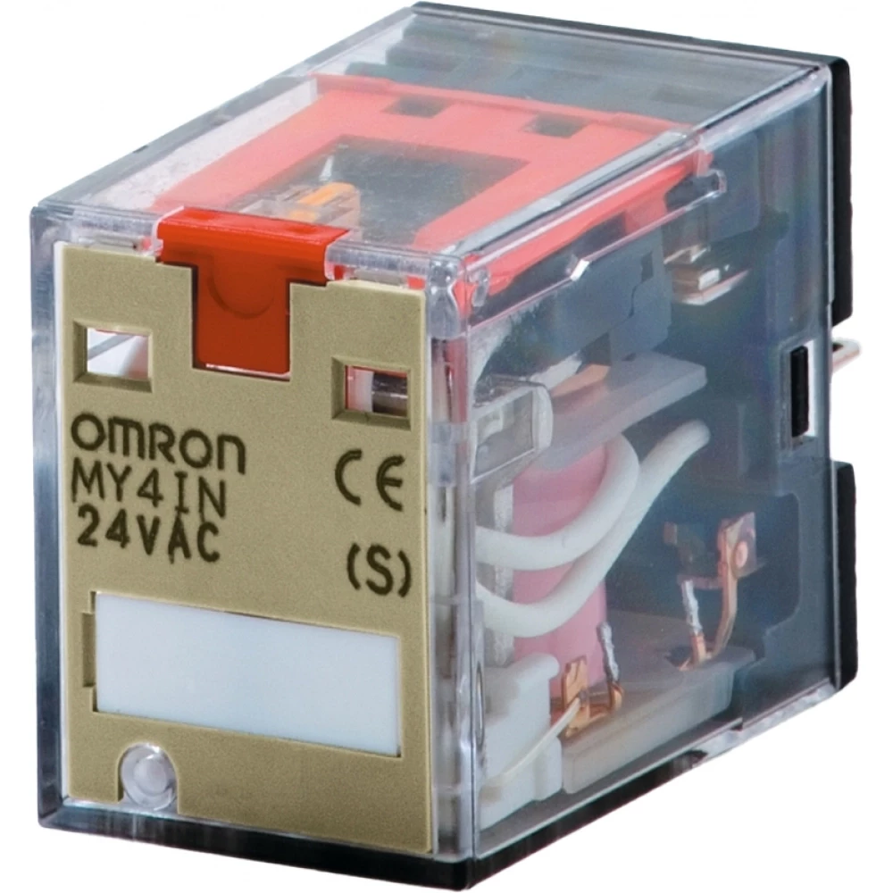 Omron Overige industriele relais Relay, plug-in, DPDT (bifurcated), 3 A, mechanical indicator, 110/120